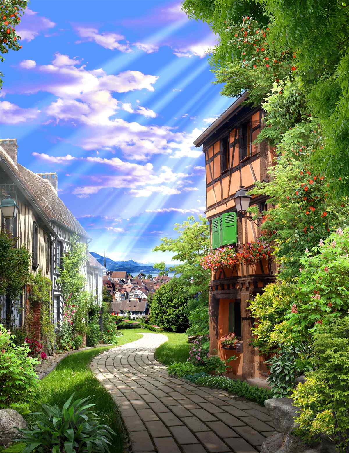 Fototapeten grünes Licht