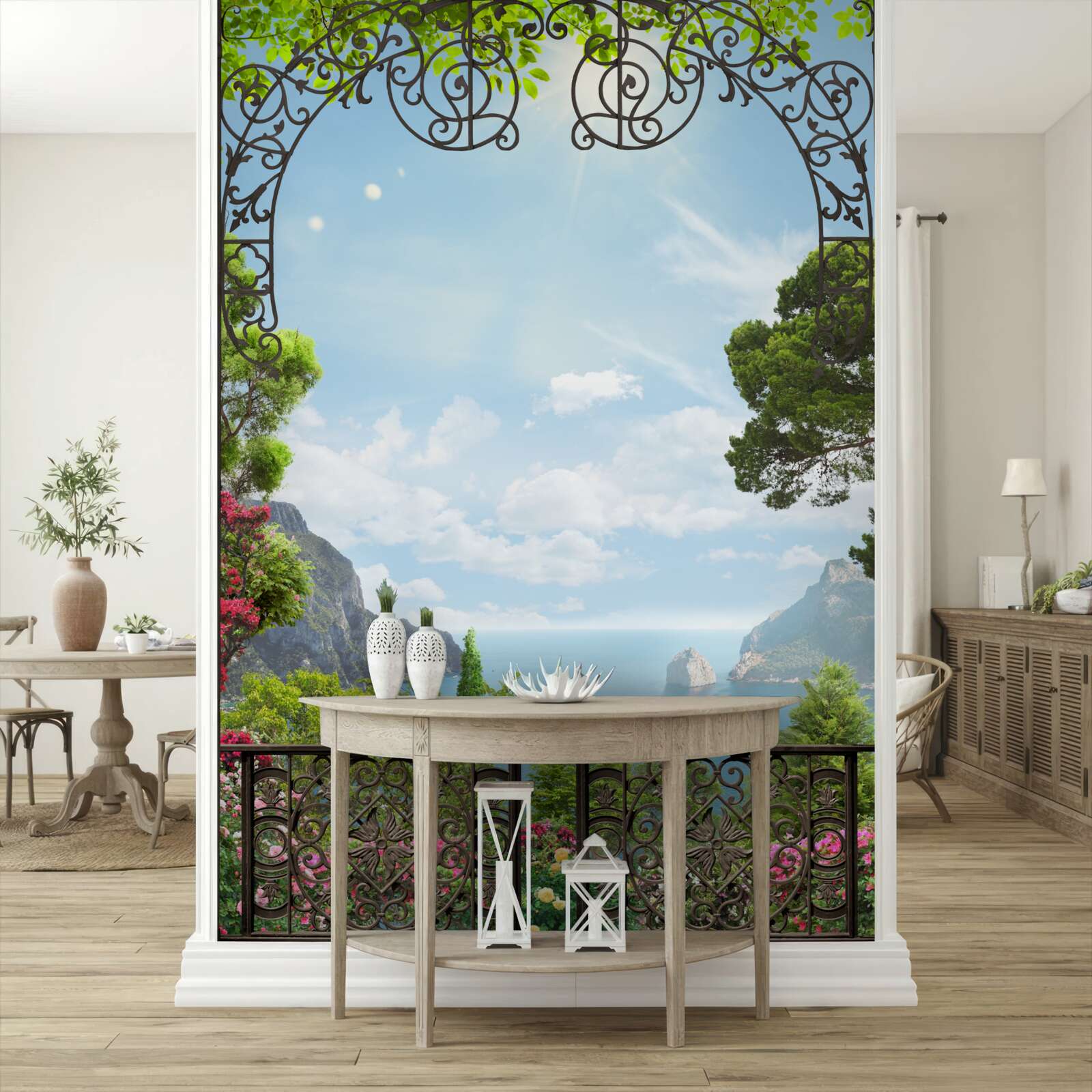 Fototapeten Eine tolle Landschaft mit Meer und Felsen