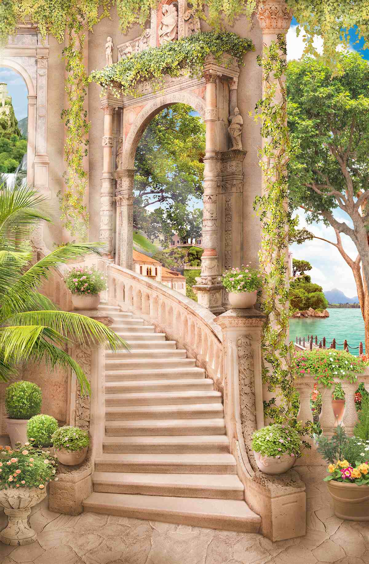Fototapeten schöne Treppe