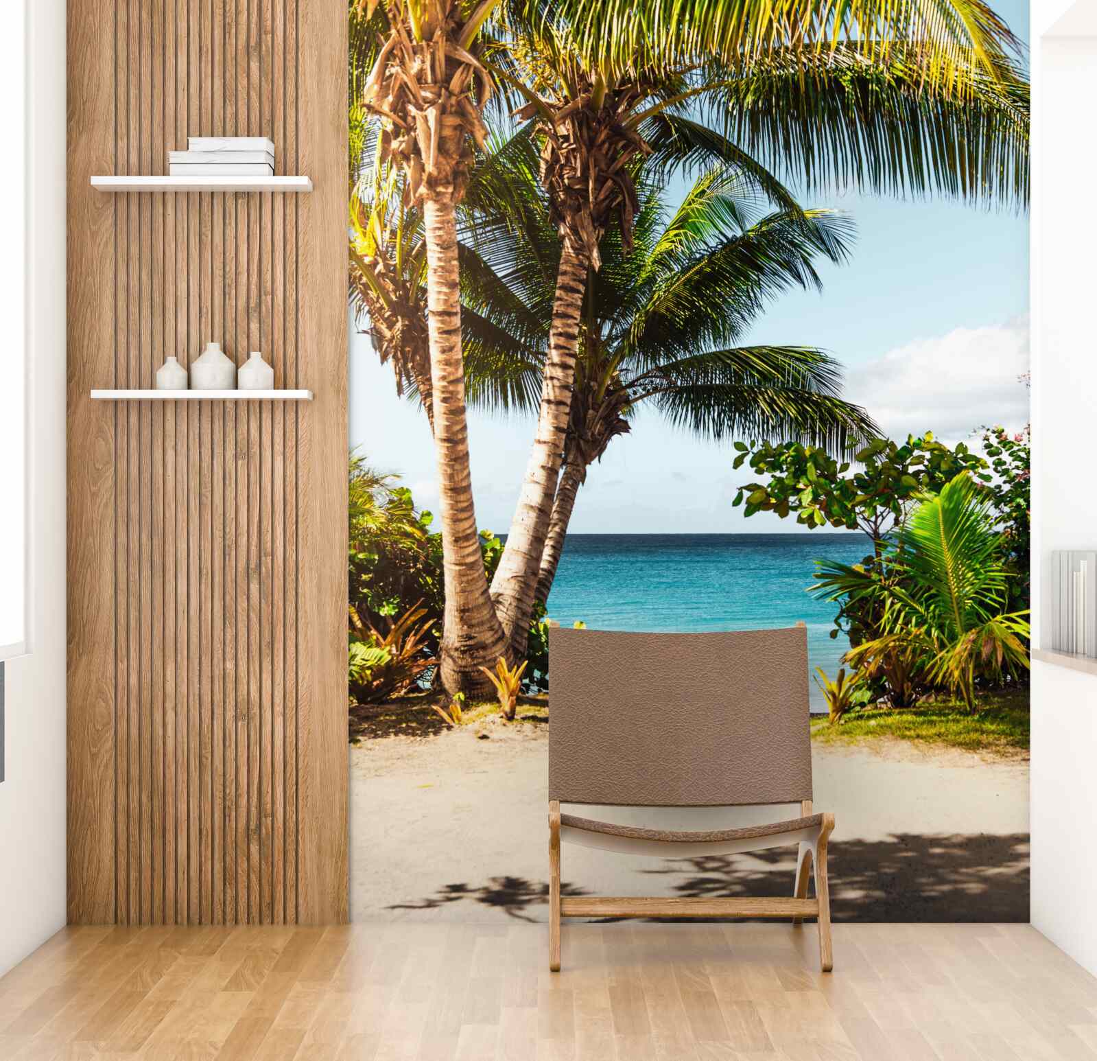 Fototapeten Bäume und Sträucher am Strand