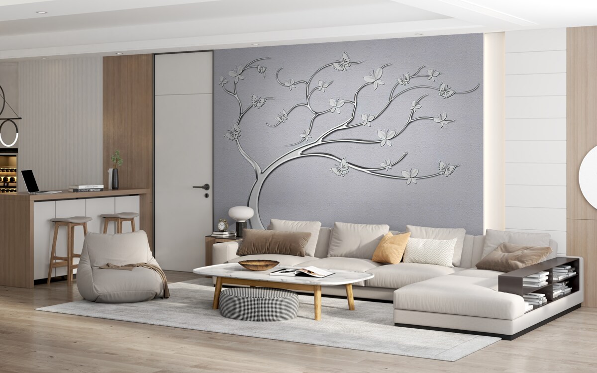 Fototapeten gebogener Baum