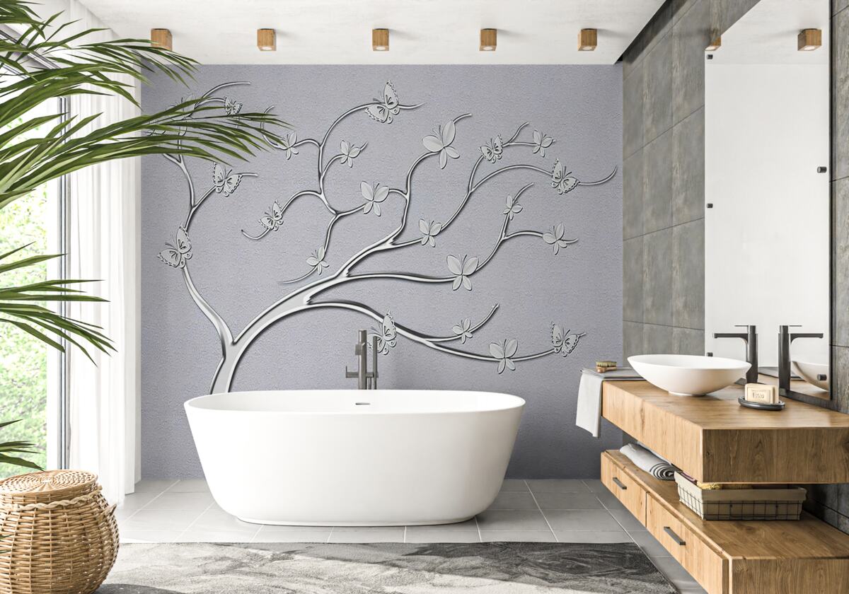 Fototapeten gebogener Baum