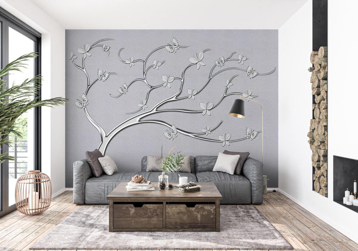 Fototapeten gebogener Baum