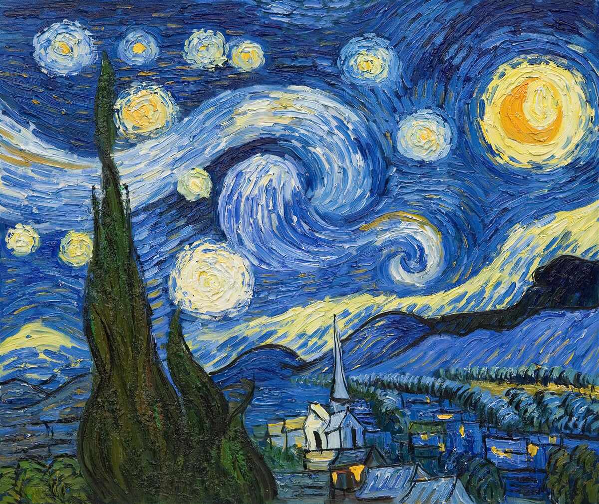 Fototapeten Die von Van Gogh gemalten Leinwand