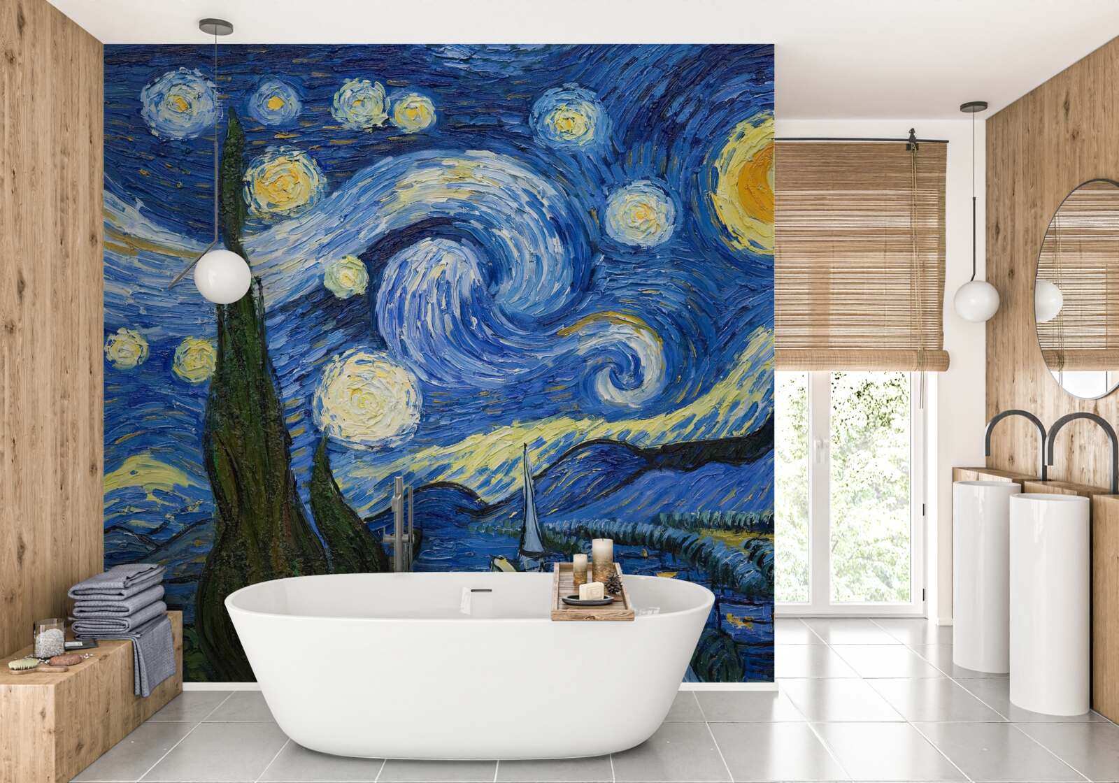 Fototapeten Die von Van Gogh gemalten Leinwand