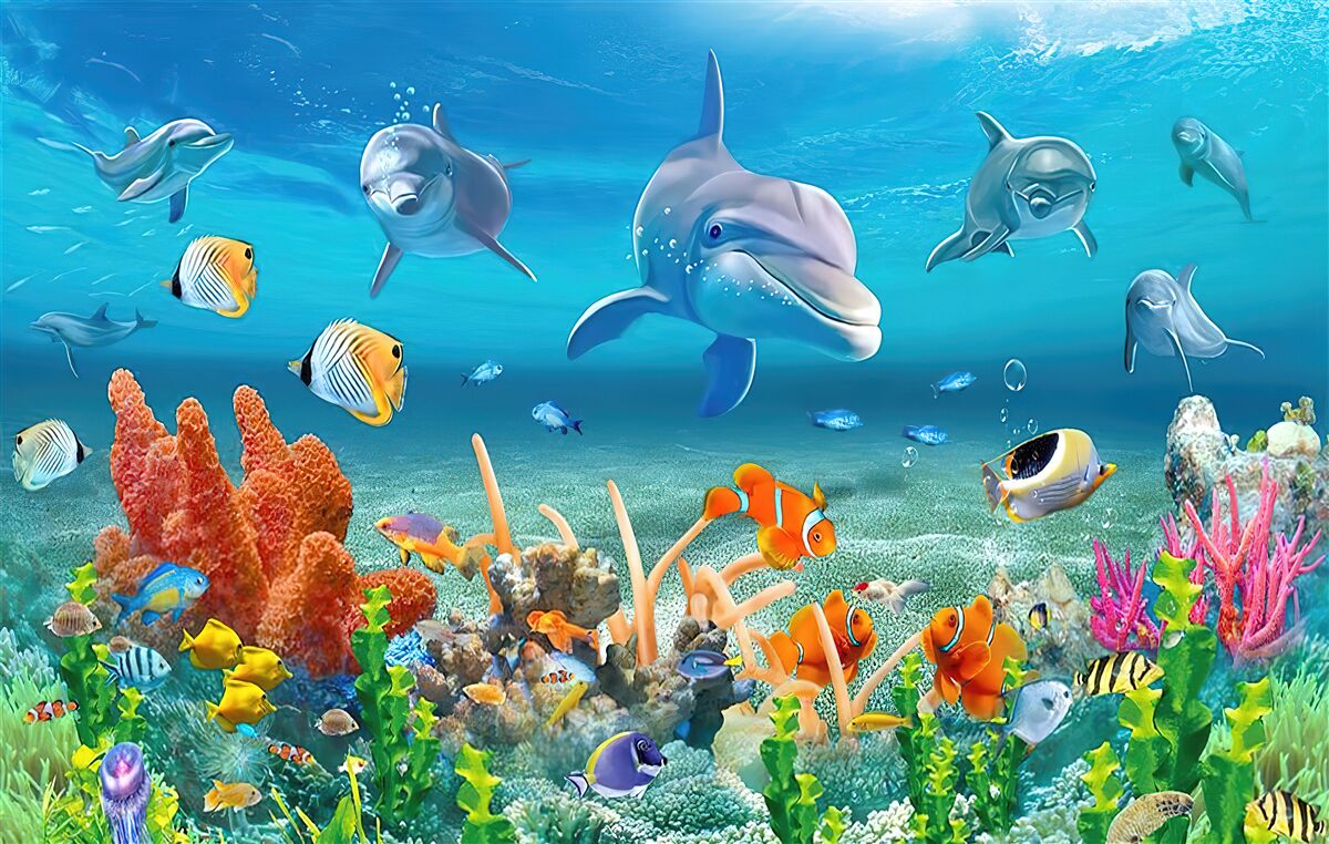 Fototapeten Schönes Unterwasserreich
