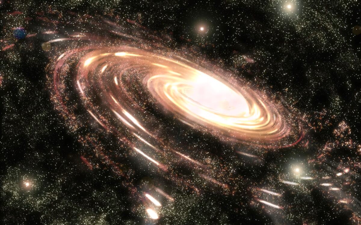 Fototapeten Galaxie im Weltraum