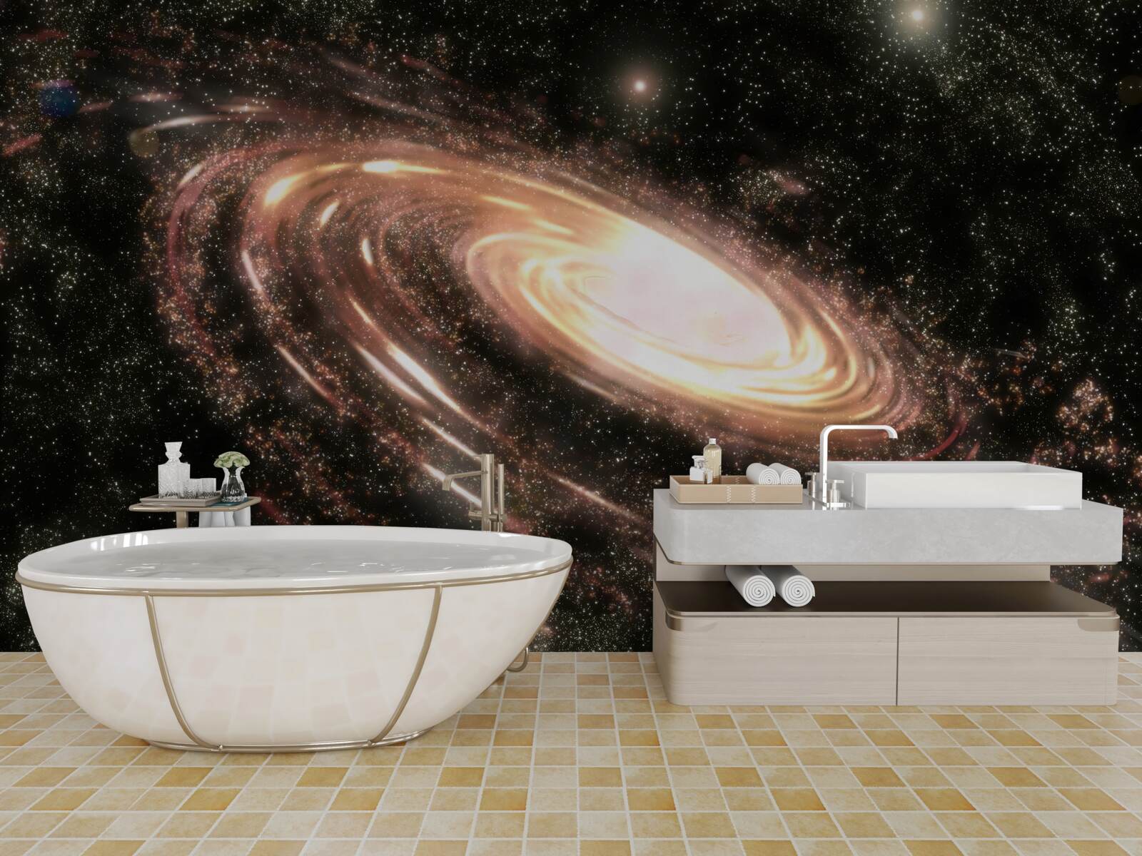 Fototapeten Galaxie im Weltraum