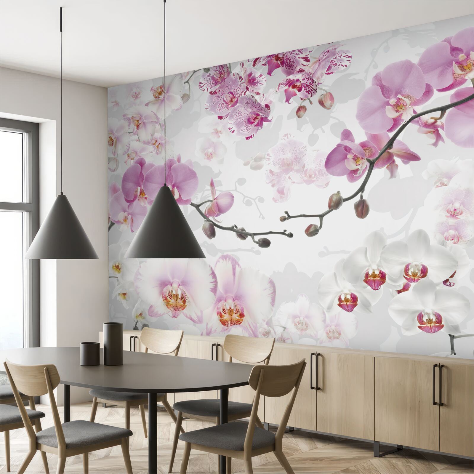 Fototapeten Orchideenzweige