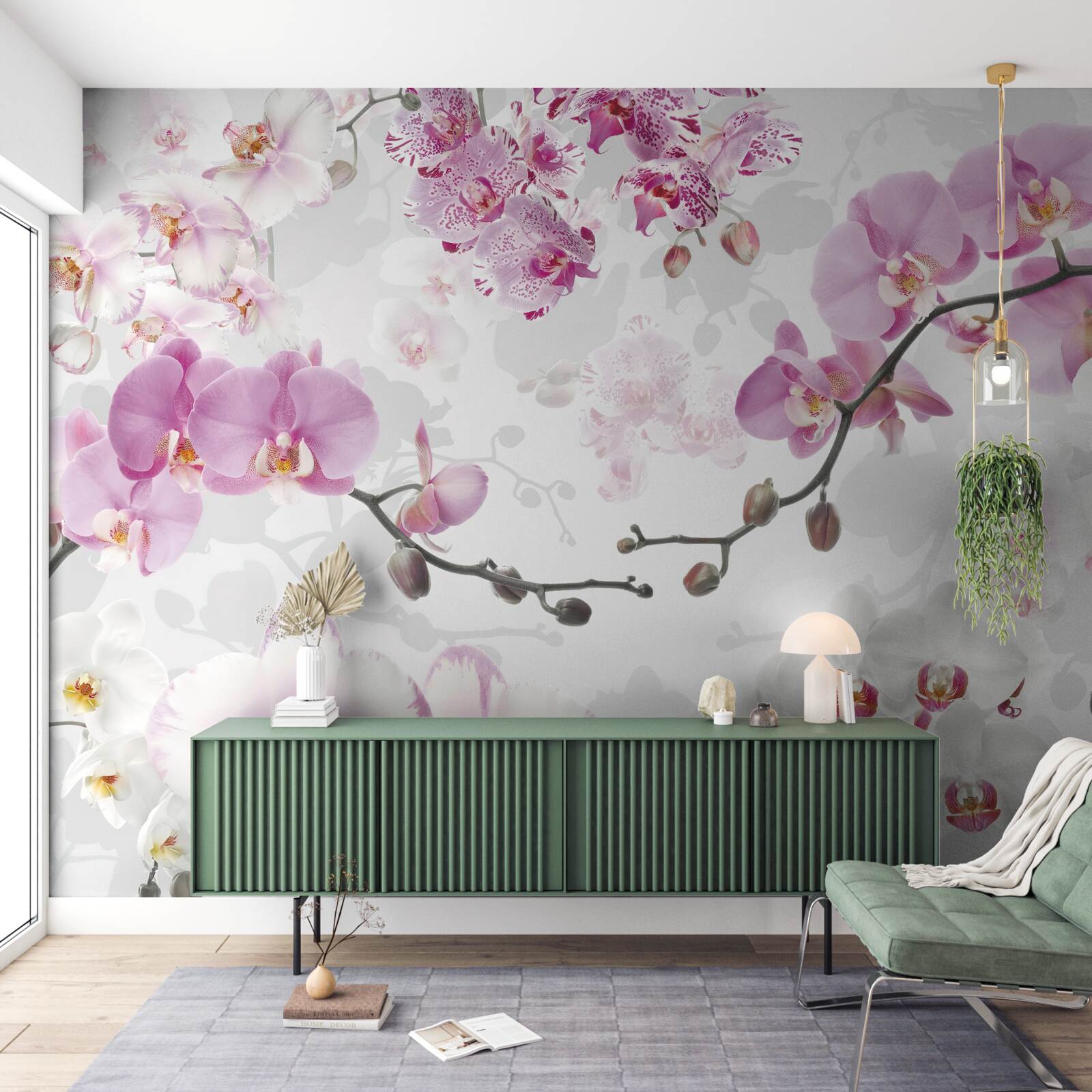 Fototapeten Orchideenzweige