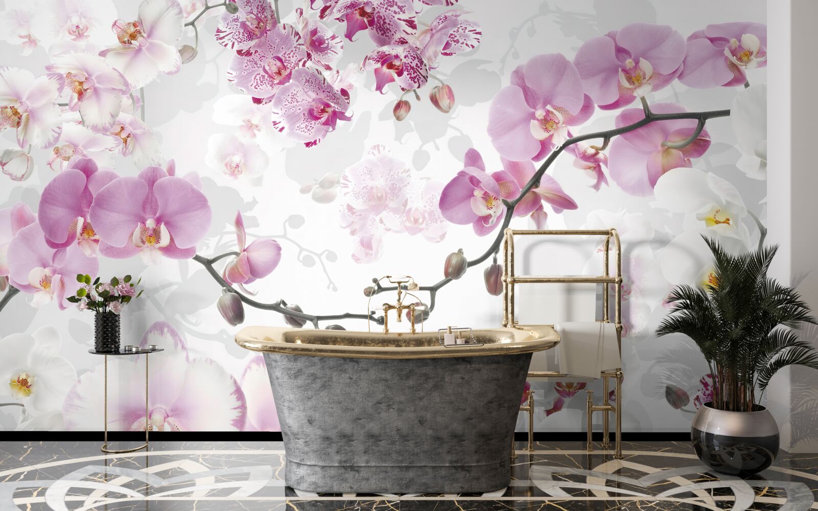 Fototapeten Orchideenzweige