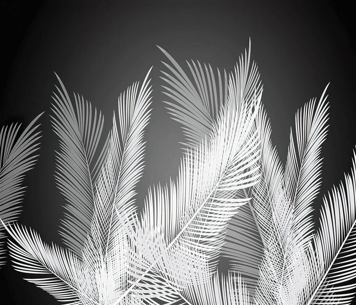 Fototapeten Große, elegante Blätter
