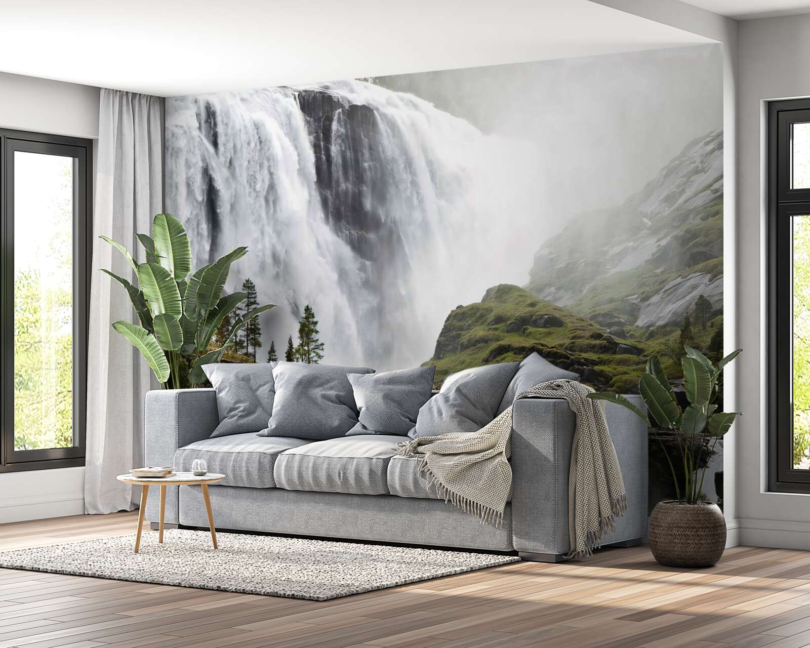 Fototapeten Majestatic Cascade Wasserfall