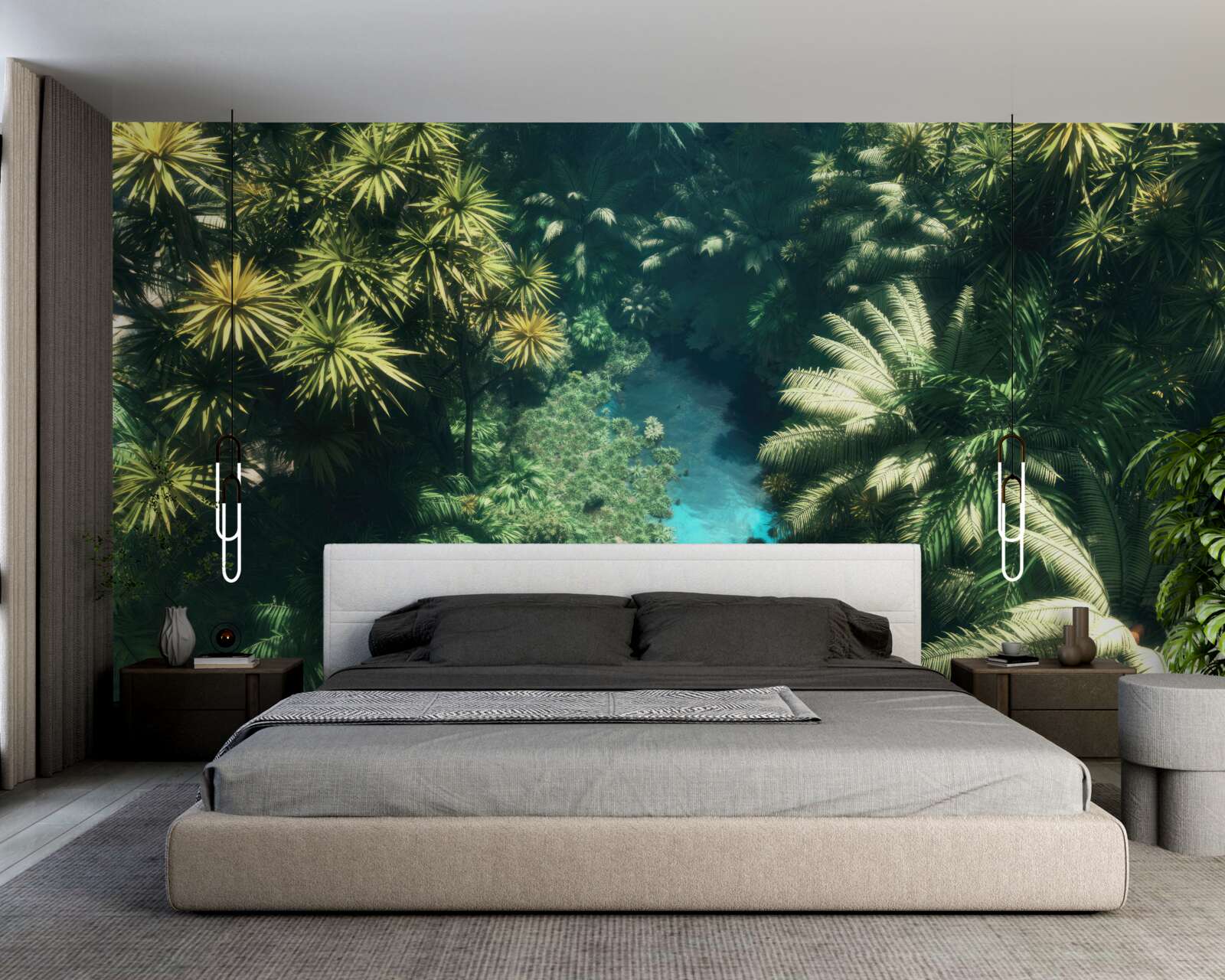 Fototapeten Eine Panoramablickansicht von oben auf der Liste und der Wasseroberfläche