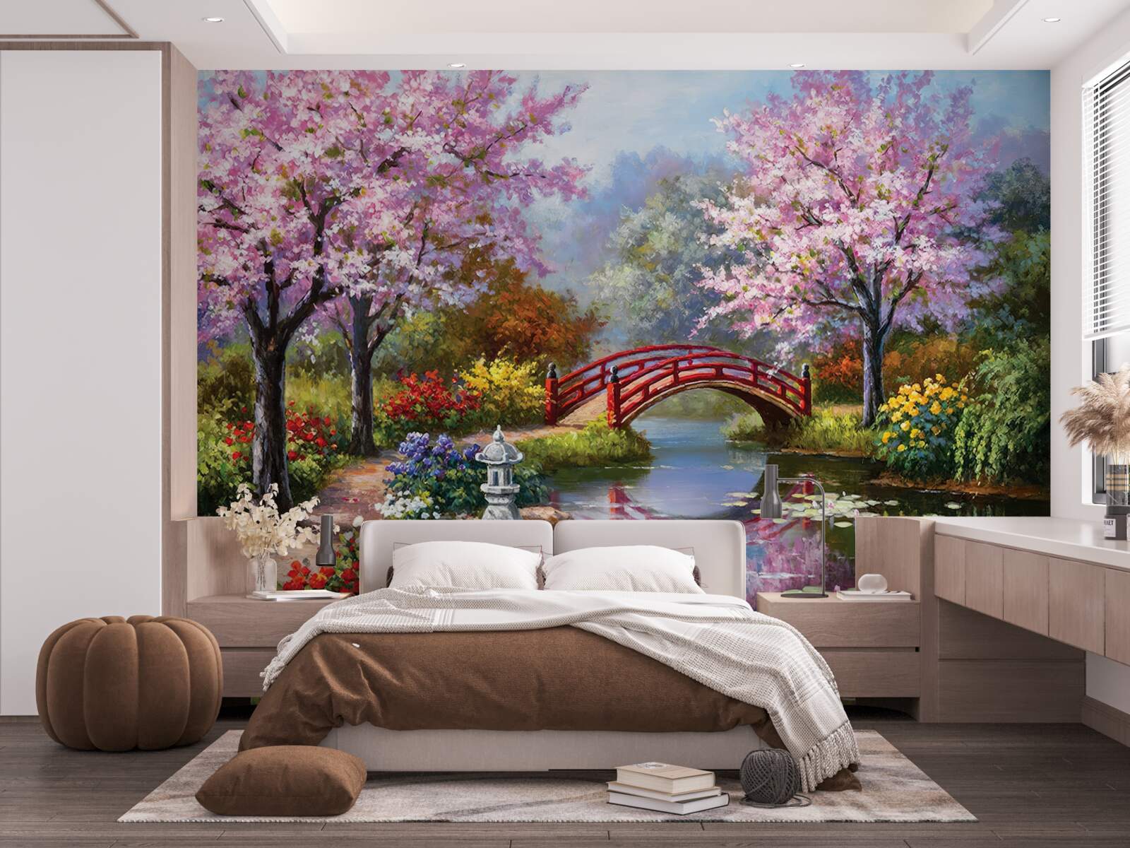 Fototapeten Ein Gartenblüte im chinesischen Stil