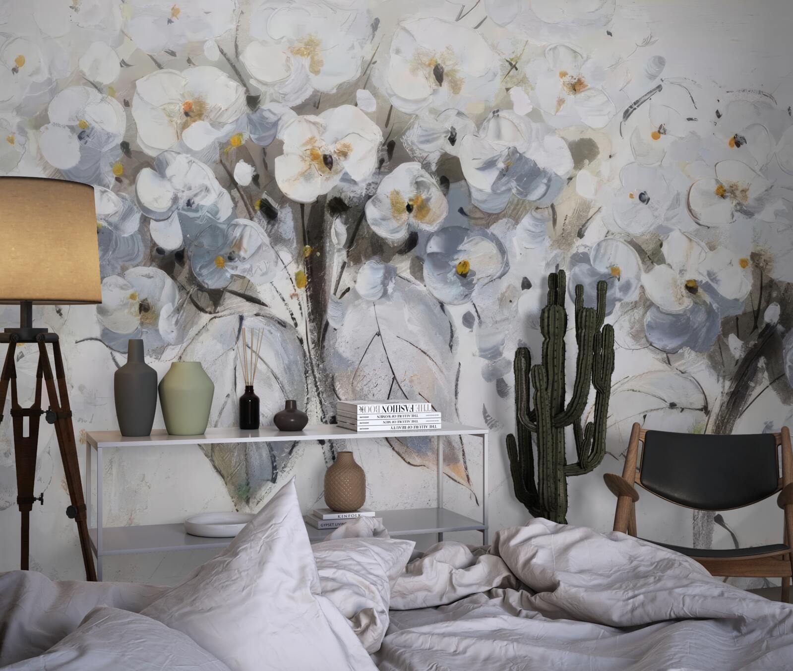 Fototapeten Er präsentierte helle Blumen