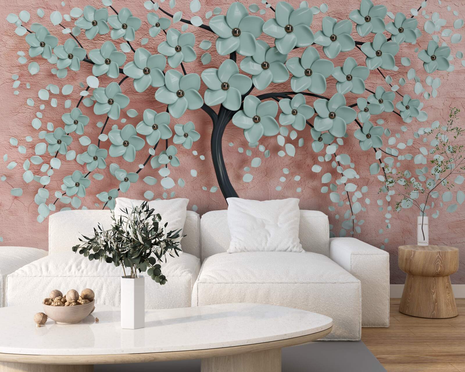 Fototapeten Ein Baum mit blauen Blütenständen