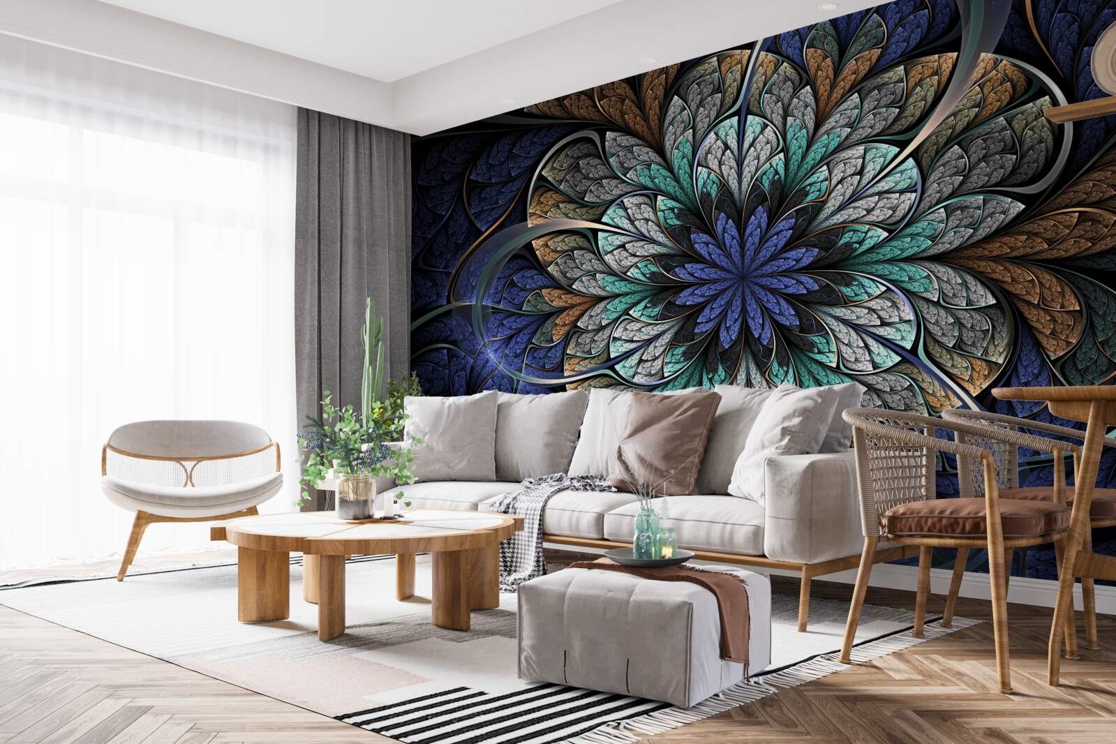 Fototapeten Majestätische mysteriöse Blume