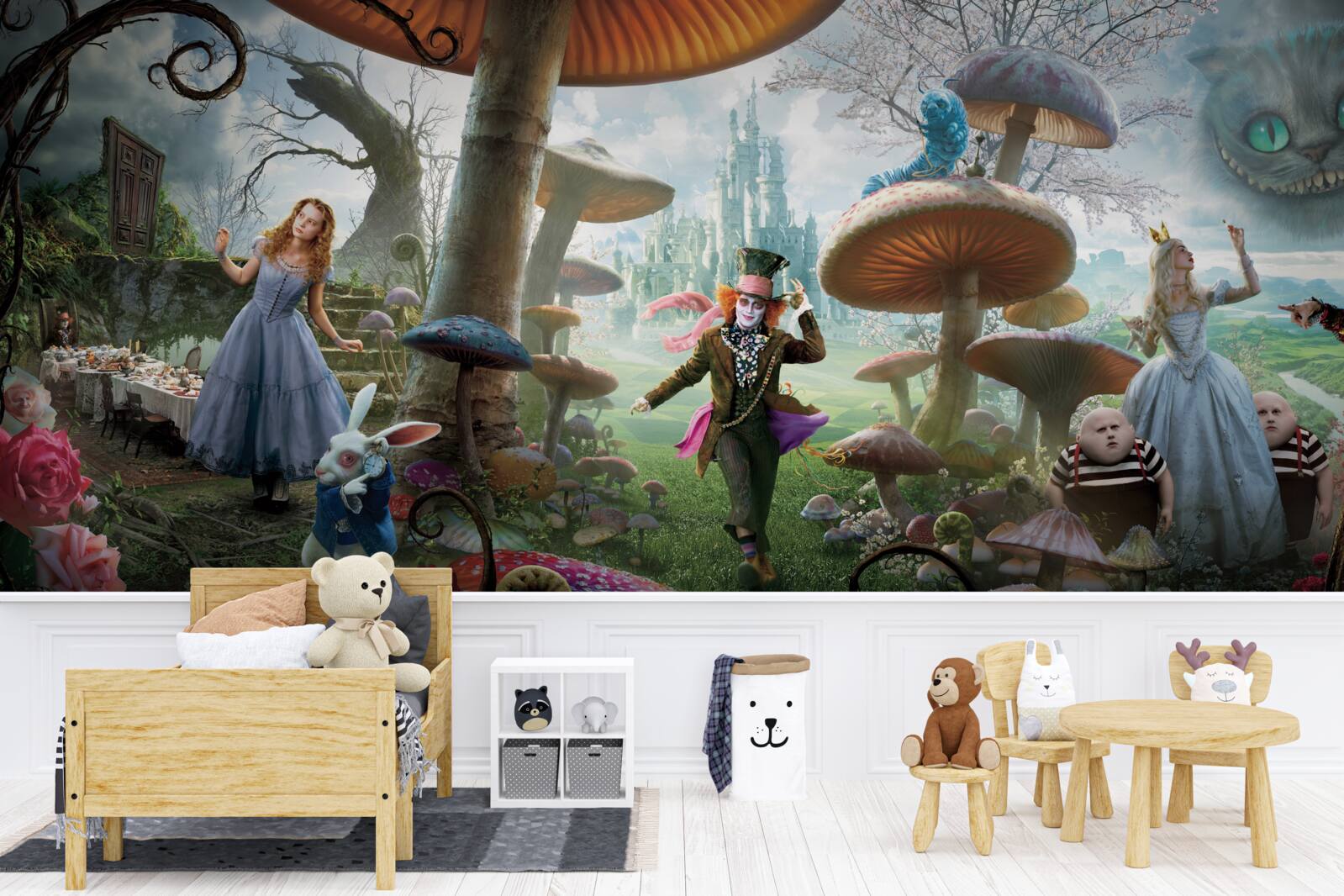 Fototapeten Charaktere von "Alice im Wunderland"