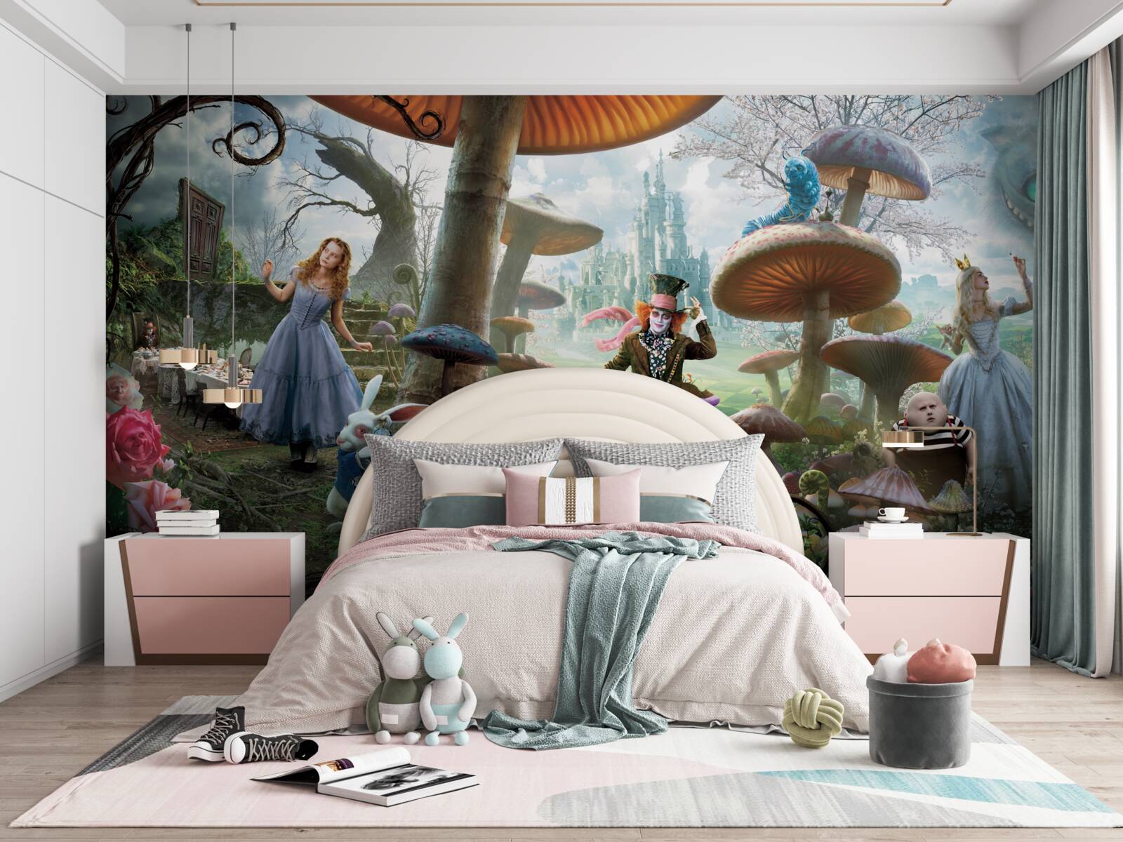 Fototapeten Charaktere von "Alice im Wunderland"