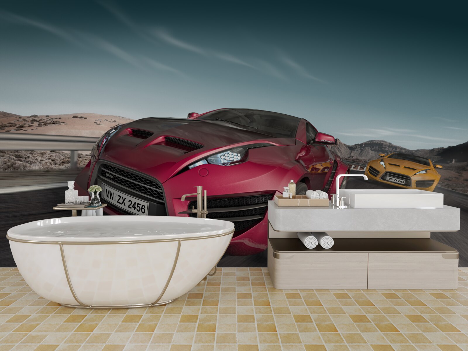 Fototapeten Luxusauto -Wettbewerbe