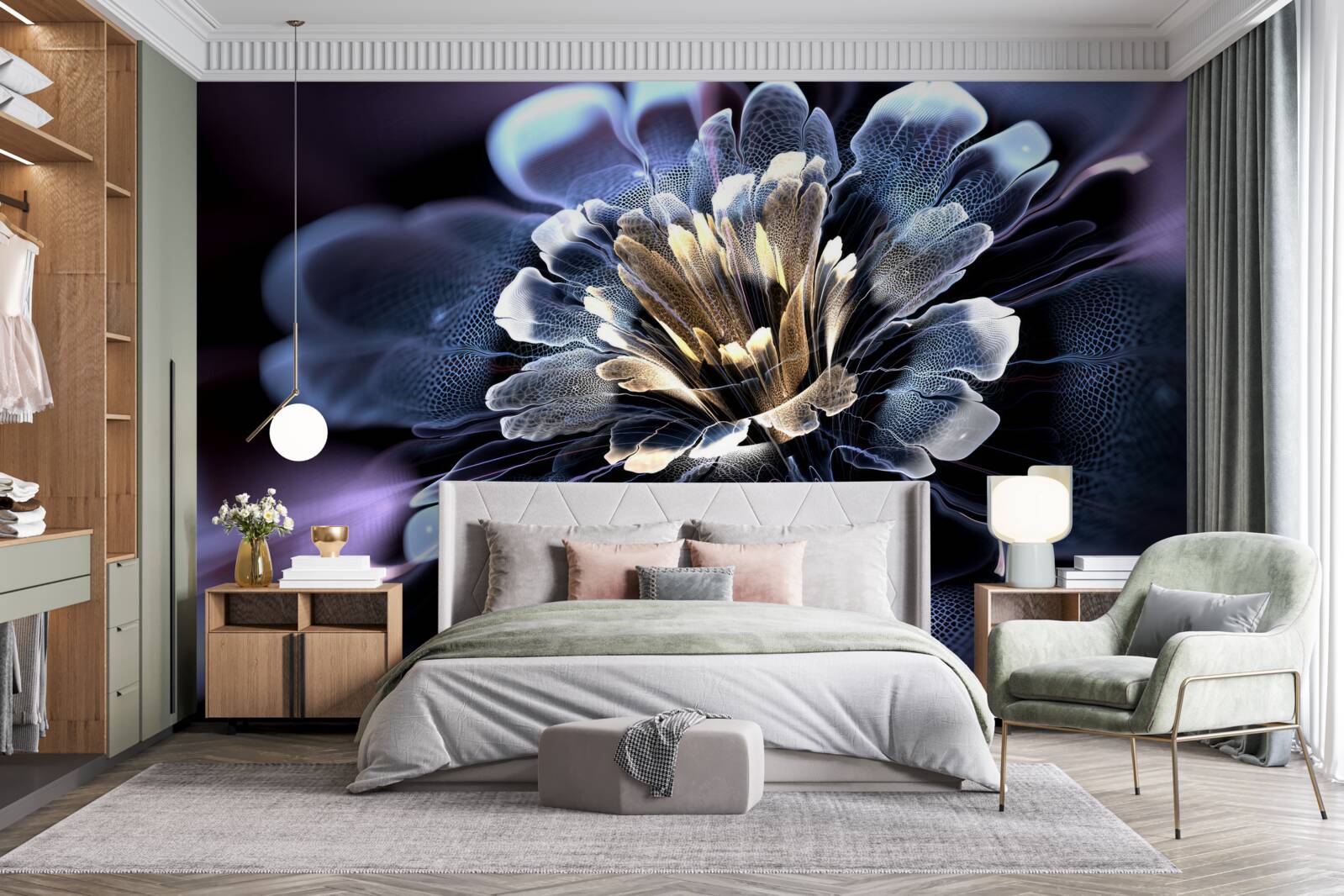 Fototapeten große exotische Blume