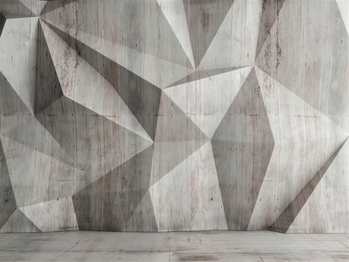 Fototapeten Eine Oberfläche mit konvexen geometrischen Formen