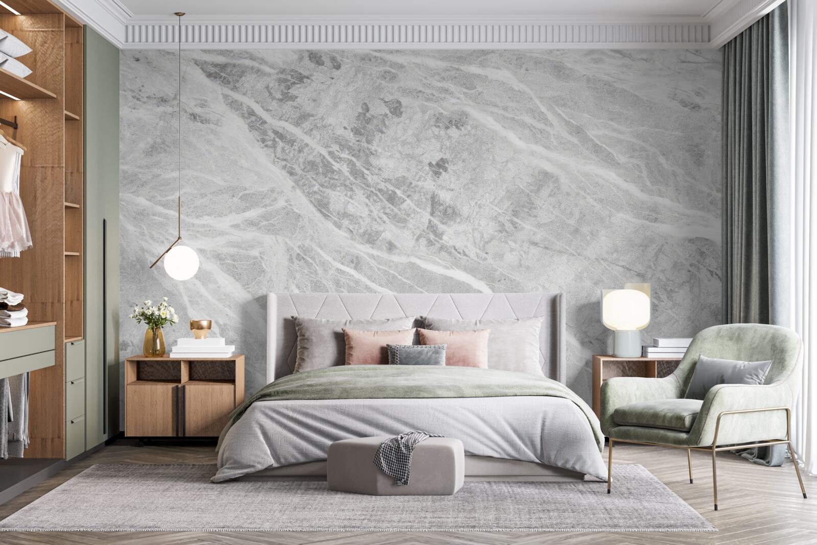 Fototapeten Gray Marmorhintergrund