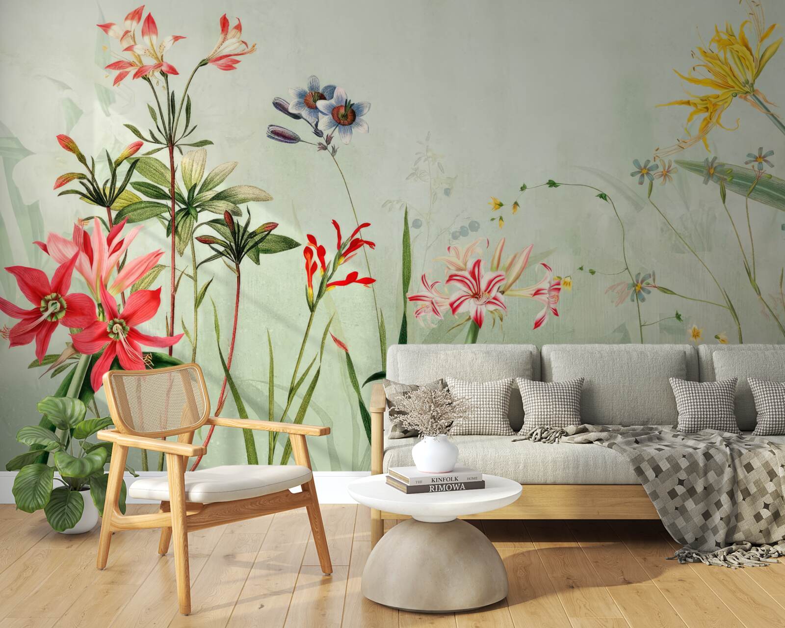 Fototapeten Nebelverpackte Blumen