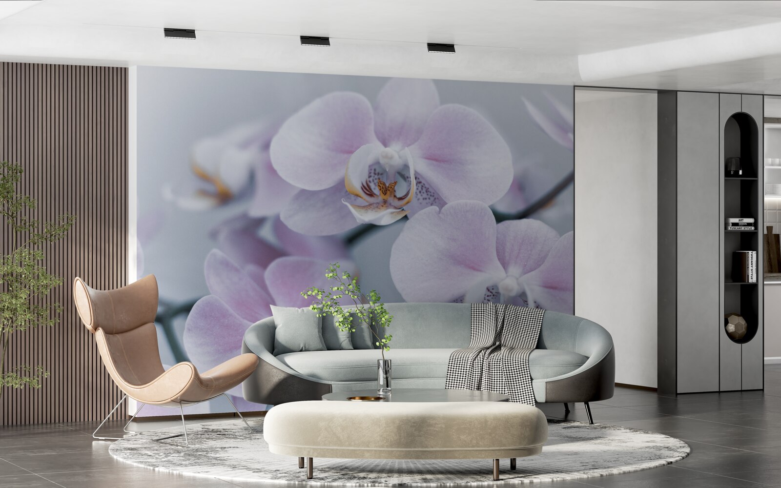 Fototapeten Große Orchideenblüten