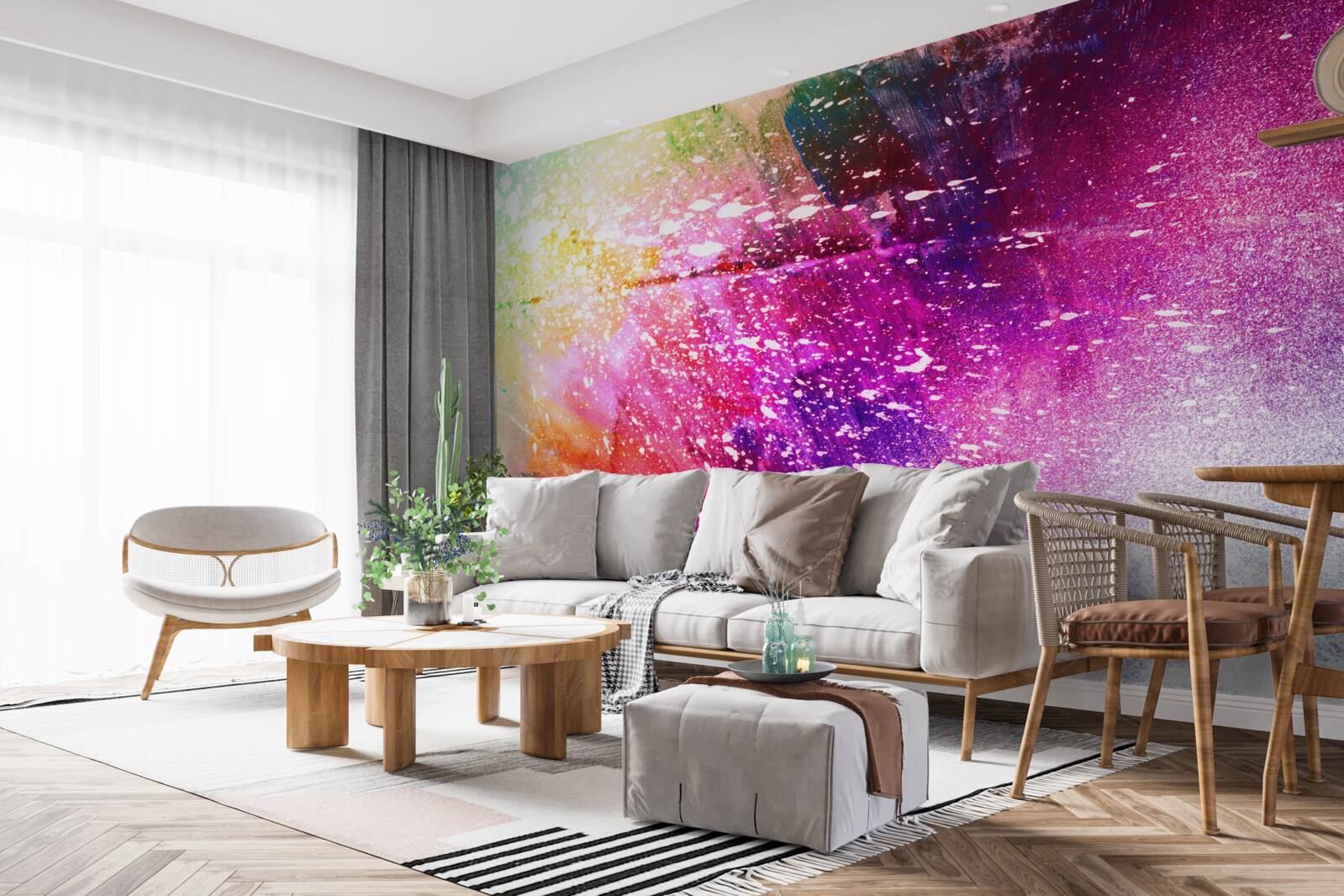 Fototapeten Hintergrund mit reichen und lebendigen Farben