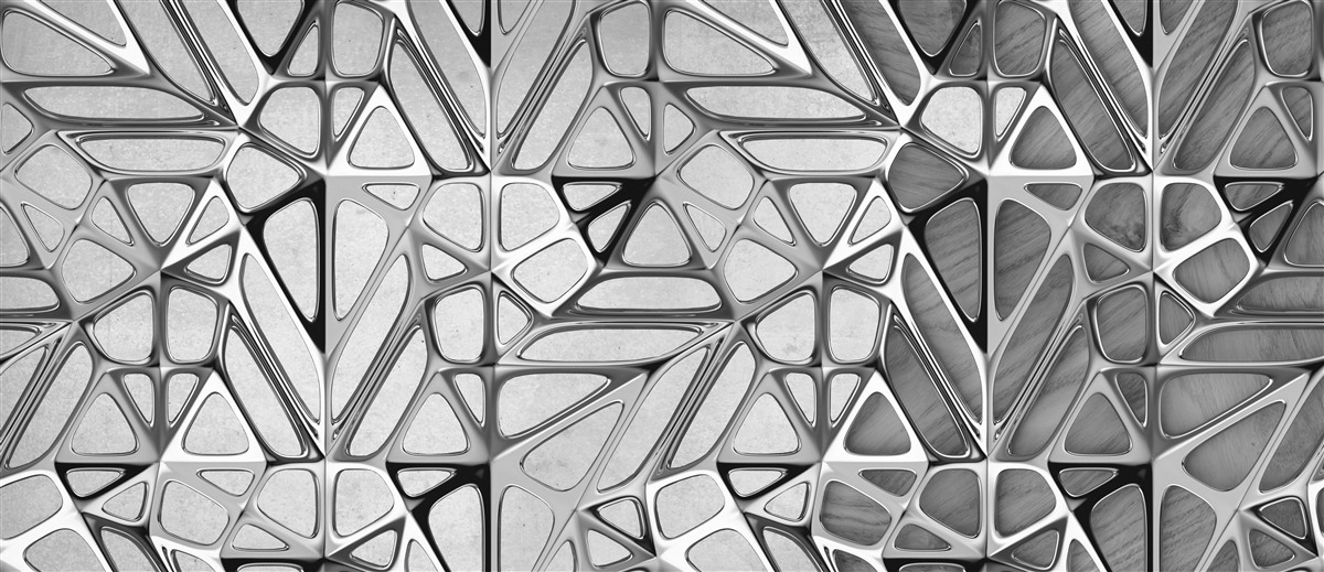 Fototapeten Graue Metallabstraktion