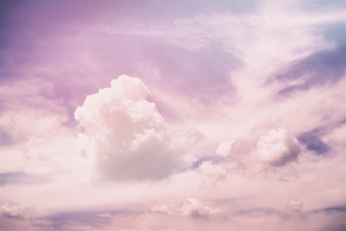 Fototapeten Weicher Himmel mit Wolken
