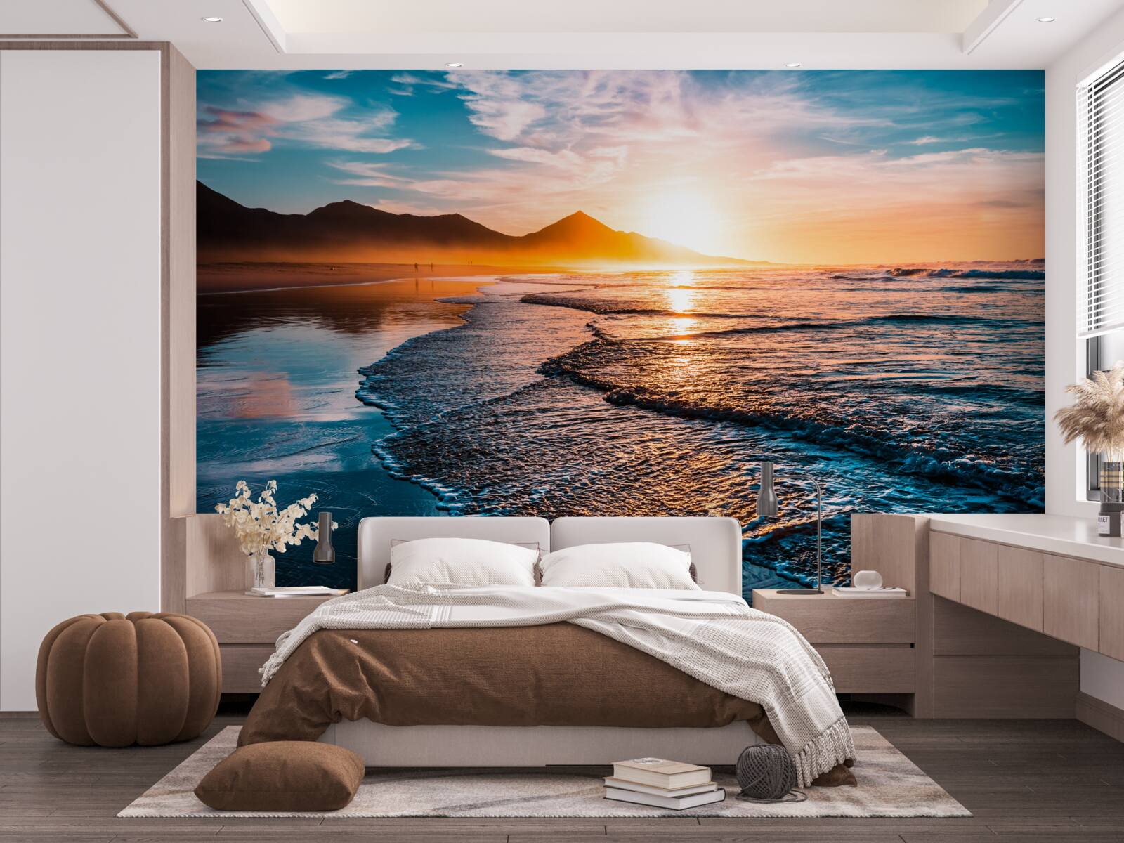 Fototapeten Das Wasser reflektiert die Sonnenstrahlen