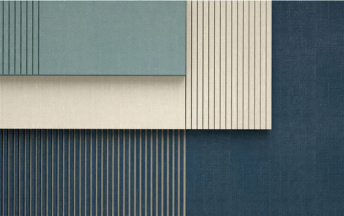Fototapeten Hintergrund in Blau, Beige und grüne Farben