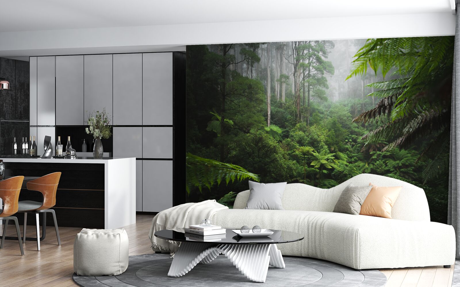 Fototapeten dichter Smaragdwald