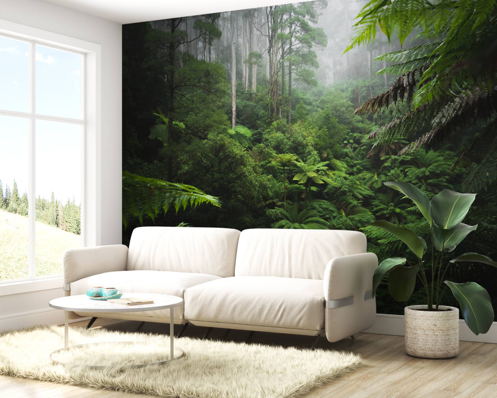 Fototapeten dichter Smaragdwald
