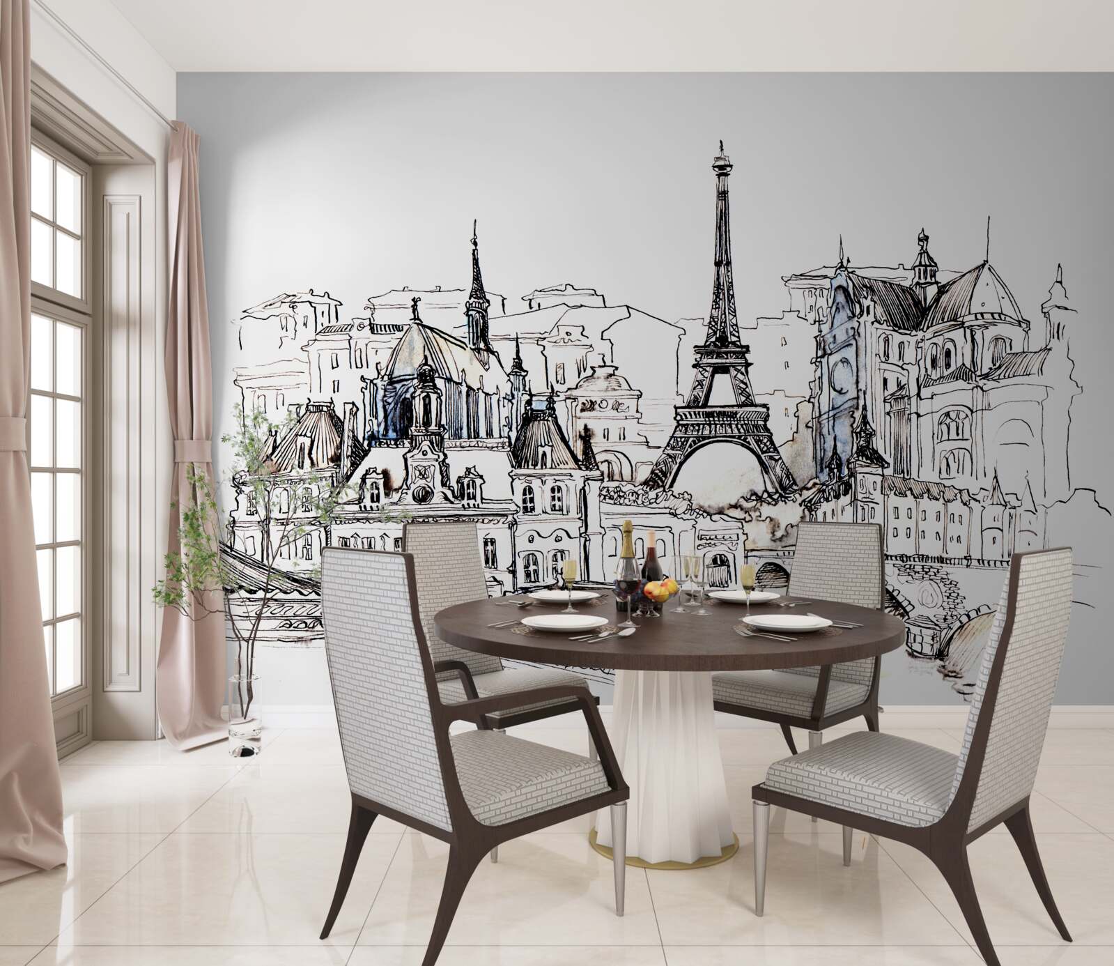 Fototapeten Paris -Denkmäler präsentiert