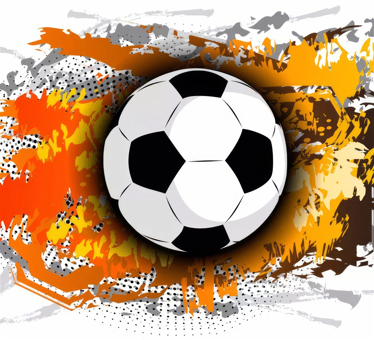 Fototapeten Großer Fußball