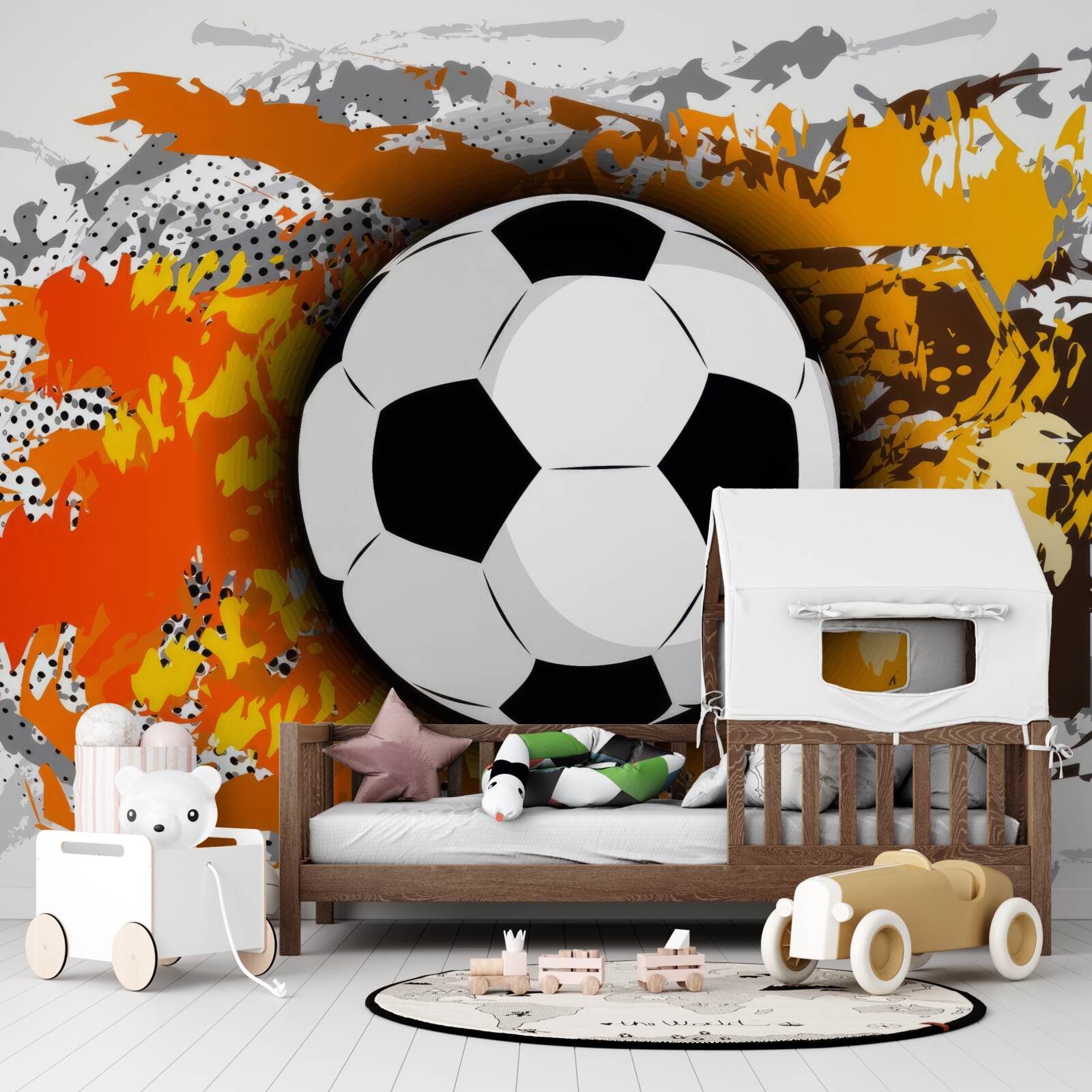 Fototapeten Großer Fußball