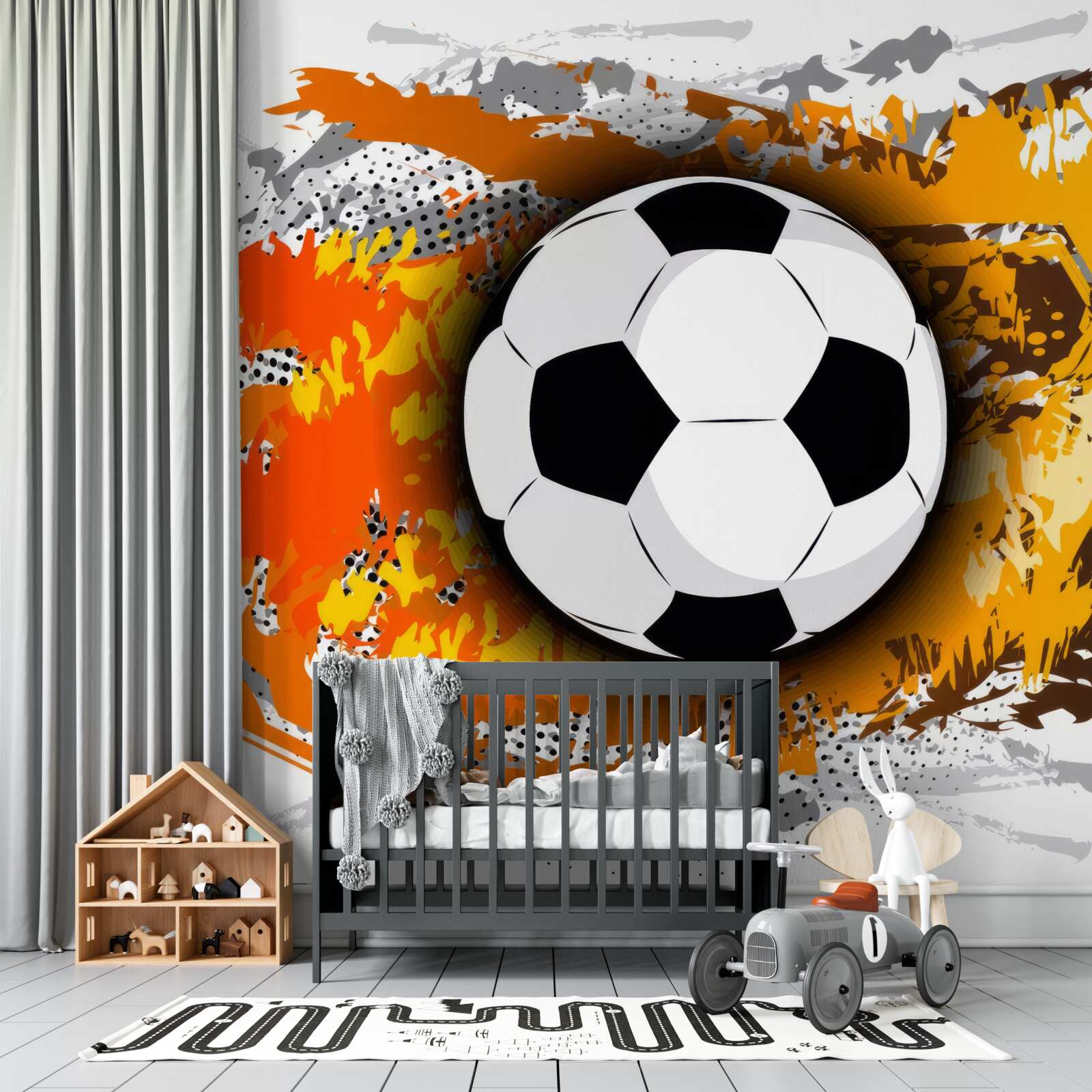 Fototapeten Großer Fußball