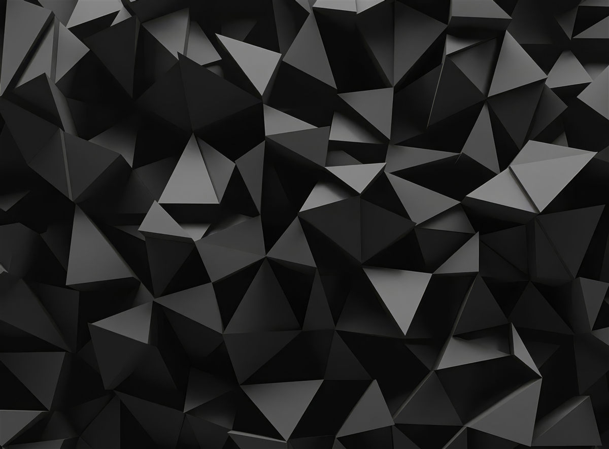 Fototapeten Geometrische schwarze Formen