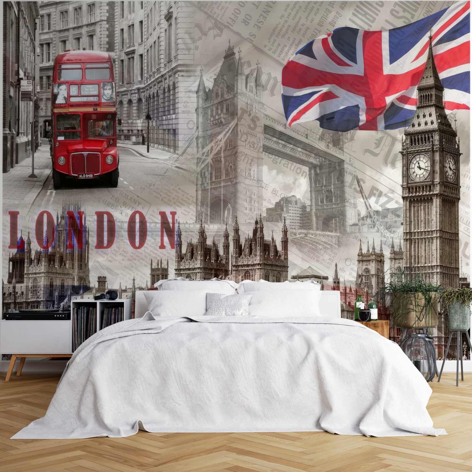 Fototapeten Londoner Touristenattraktionen