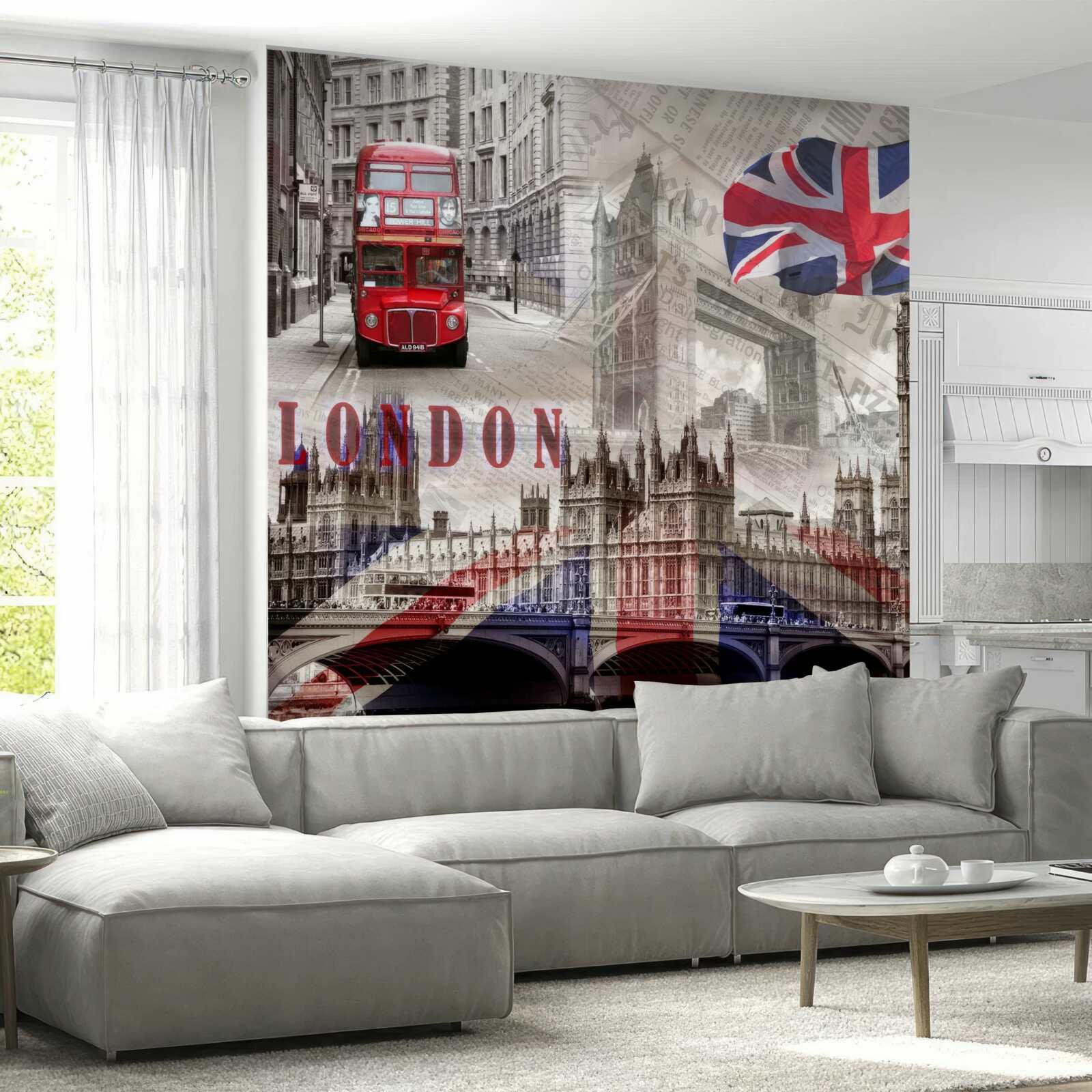 Fototapeten Londoner Touristenattraktionen