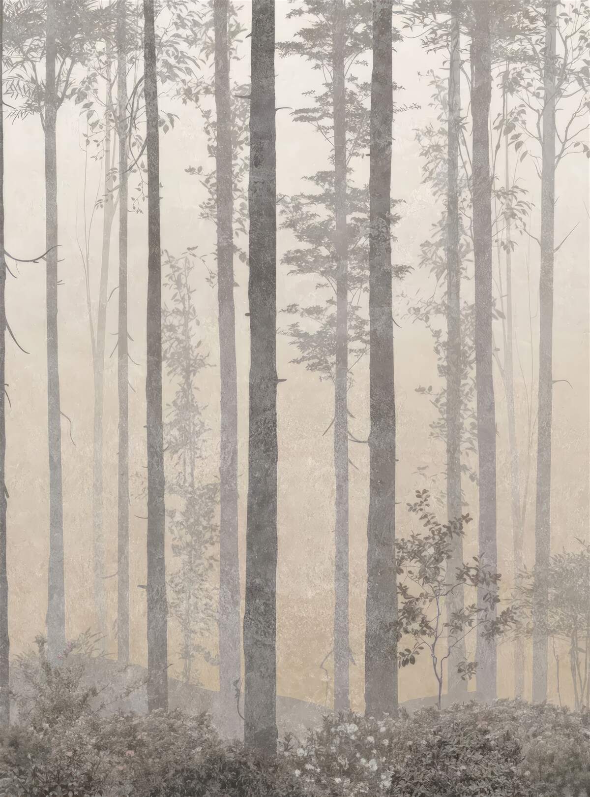 Fototapeten Nebelwald