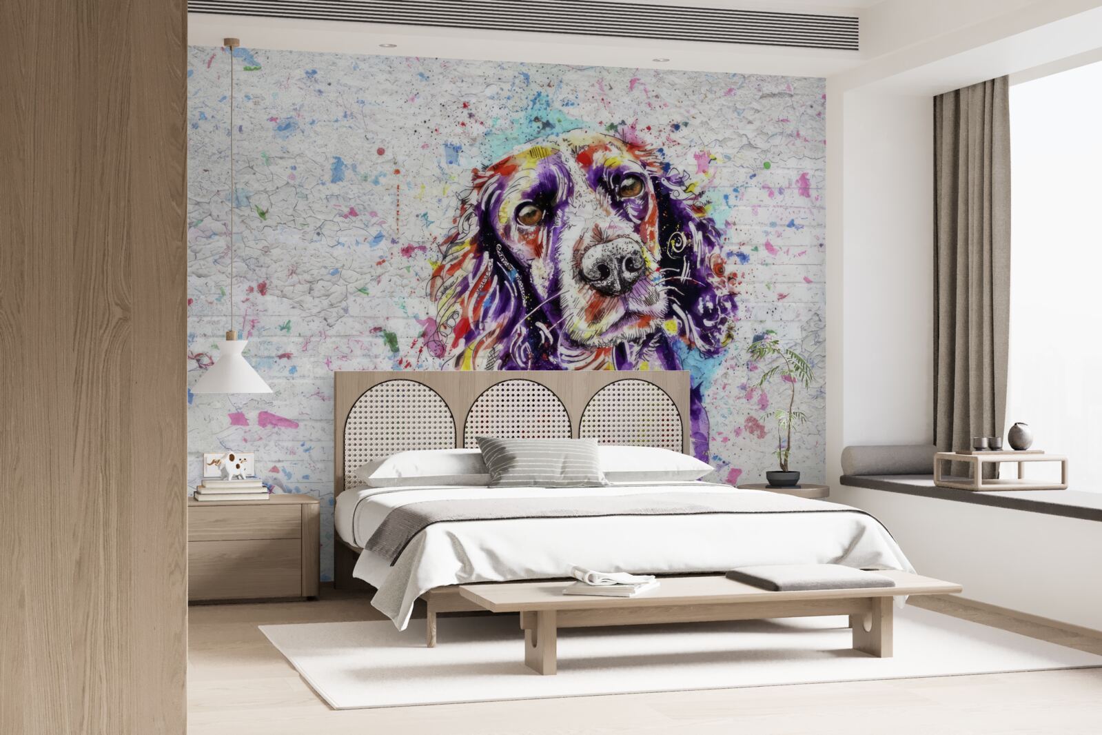 Fototapeten Pop-Art-Hund