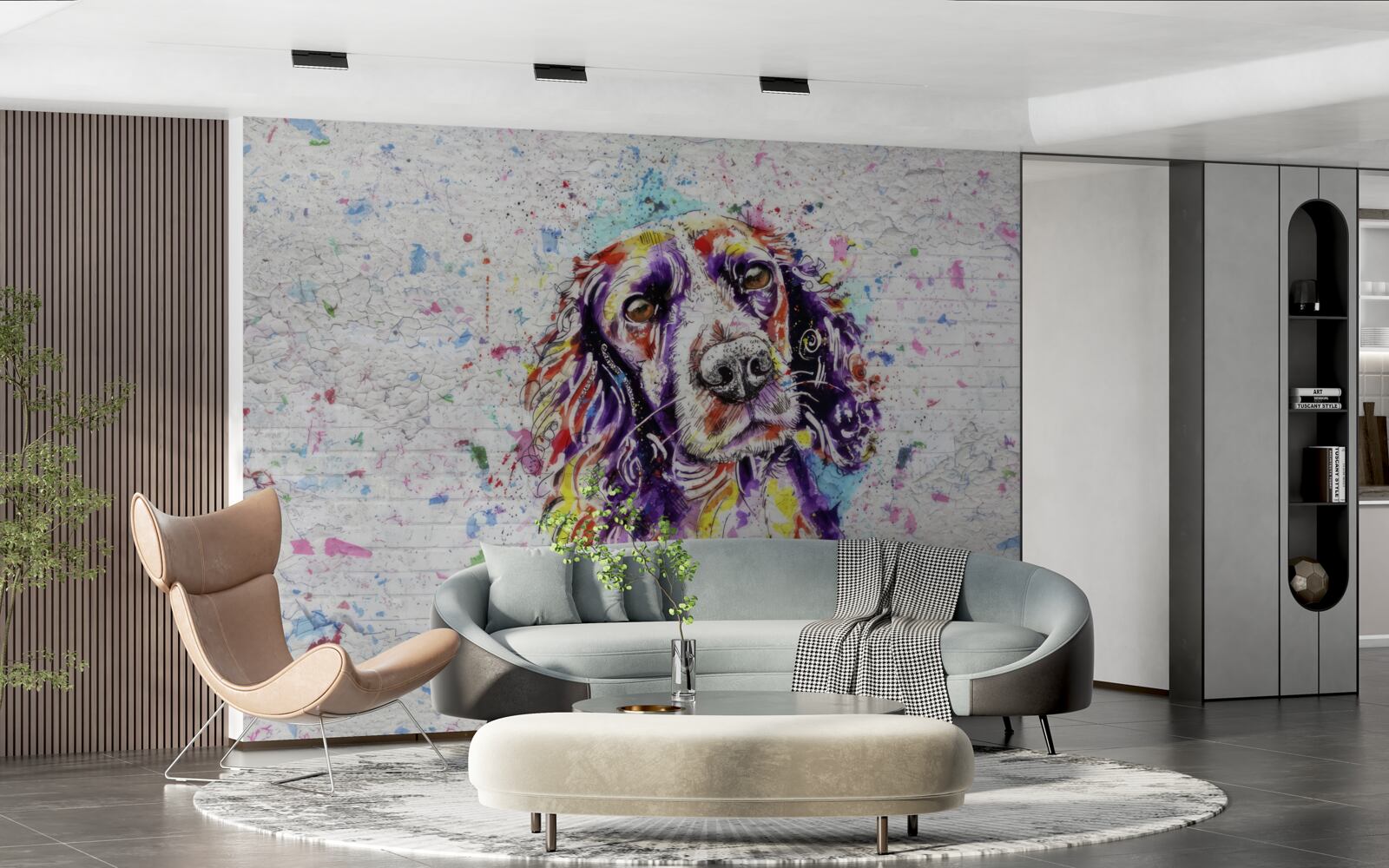 Fototapeten Pop-Art-Hund