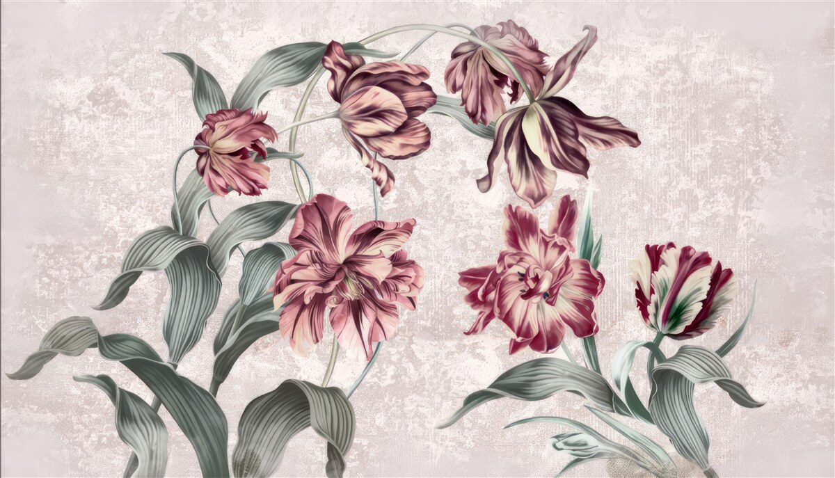 Fototapeten Blumen, die noch nicht aufgewacht sind