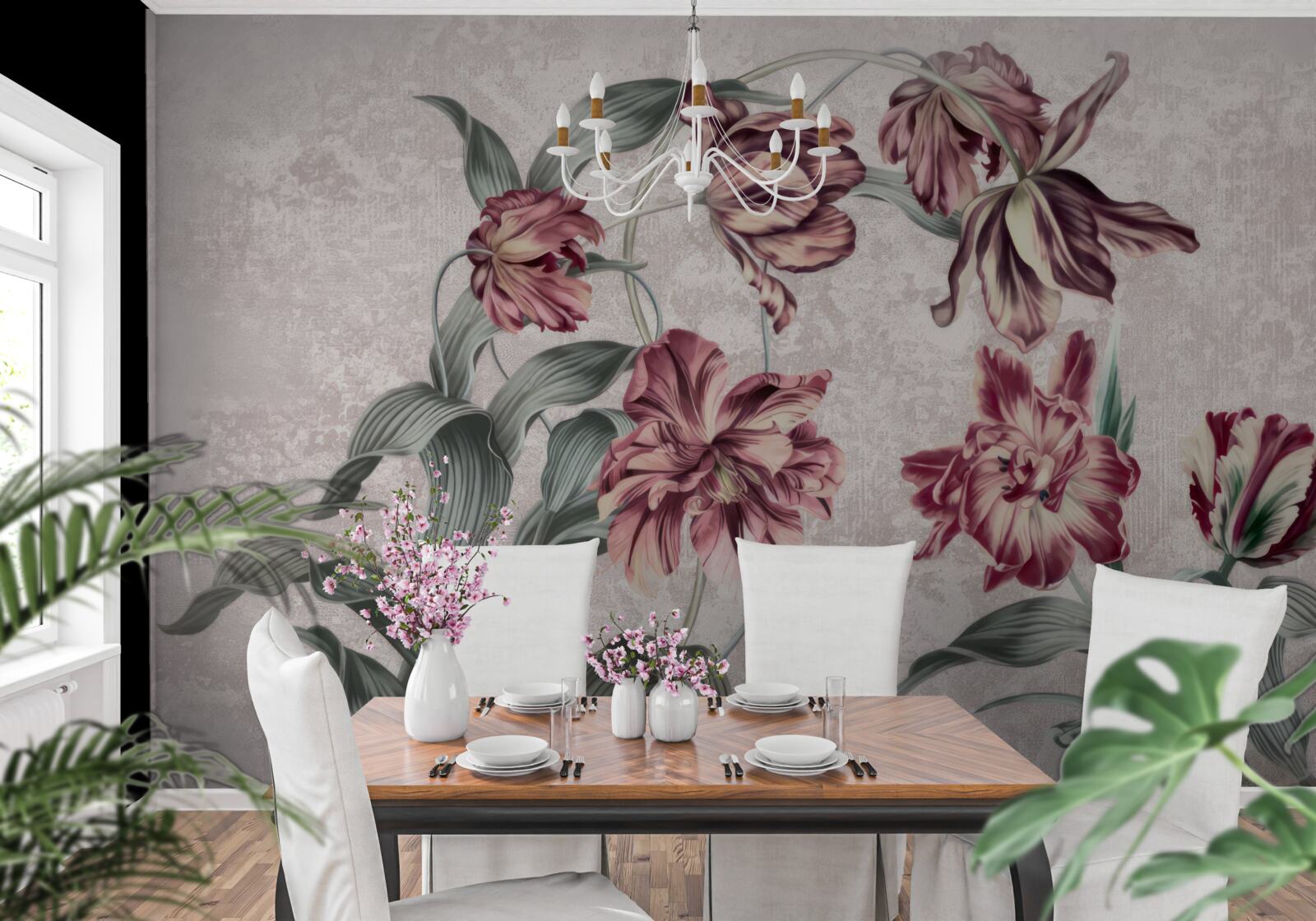 Fototapeten Blumen, die noch nicht aufgewacht sind