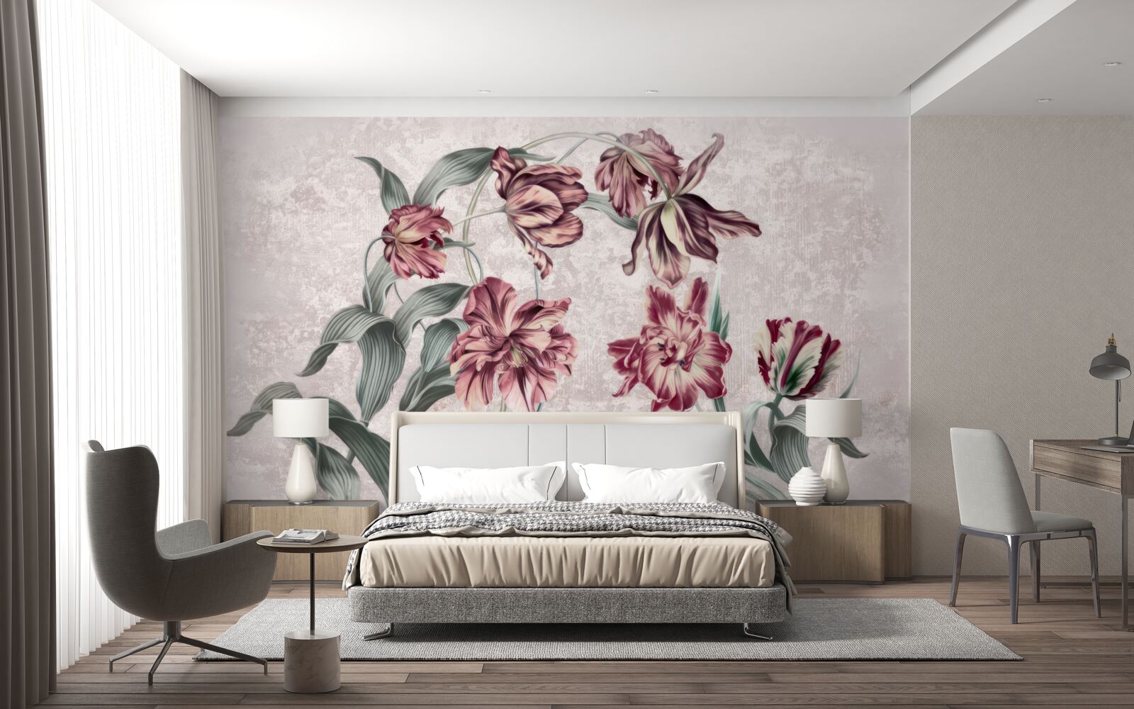 Fototapeten Blumen, die noch nicht aufgewacht sind